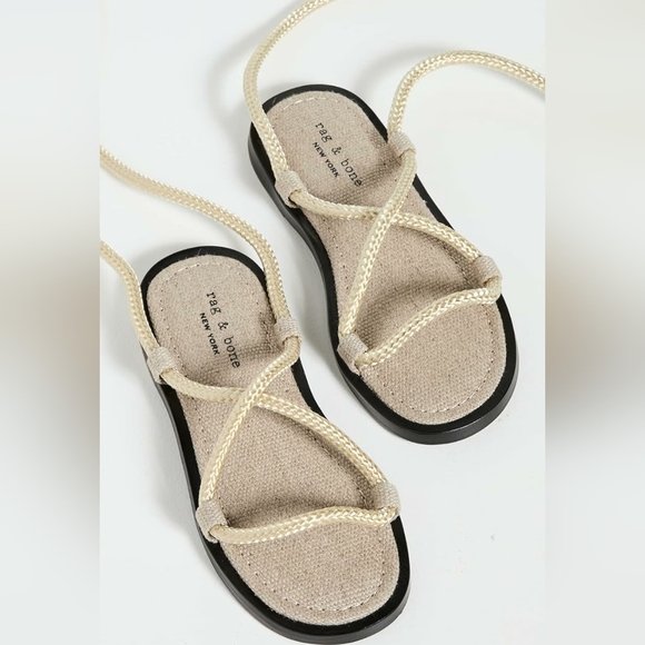 Rag & Bone infinity woven sandals, rope sandals, new, size 8 and 9.5 - Picture 2 of 8